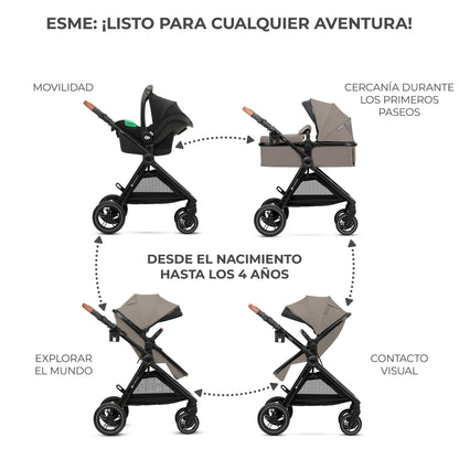 Kinderkraft ESME 3 en 1 - Mink Pro I-size (Chollomania)