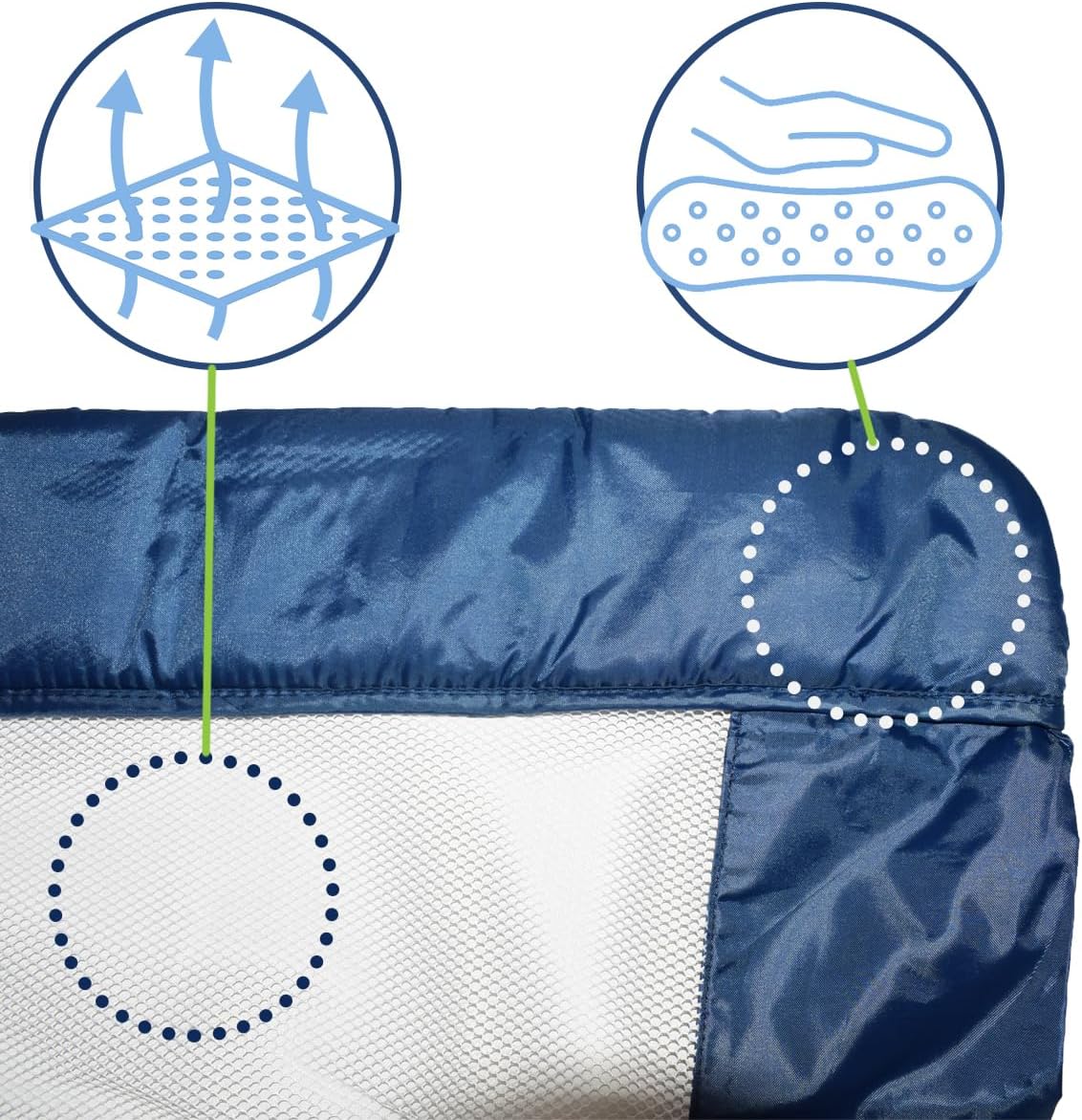 Barreira de cama dobrável Olmitos 150cm