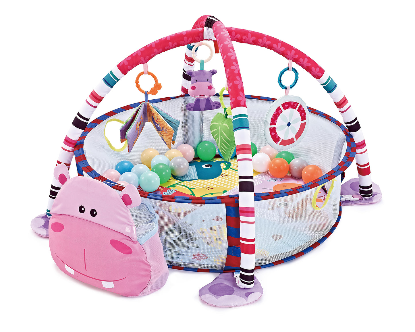 Tapete de brincar Kikkaboo Hippo com 30 bolas