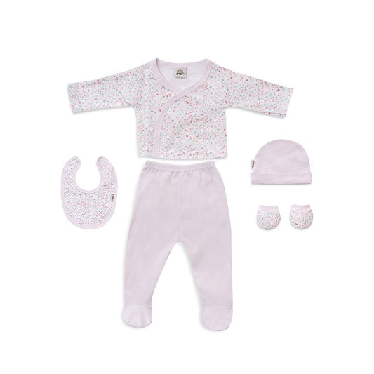 Set Primera Puesta 5 Piezas Petalos Flores de Interbaby