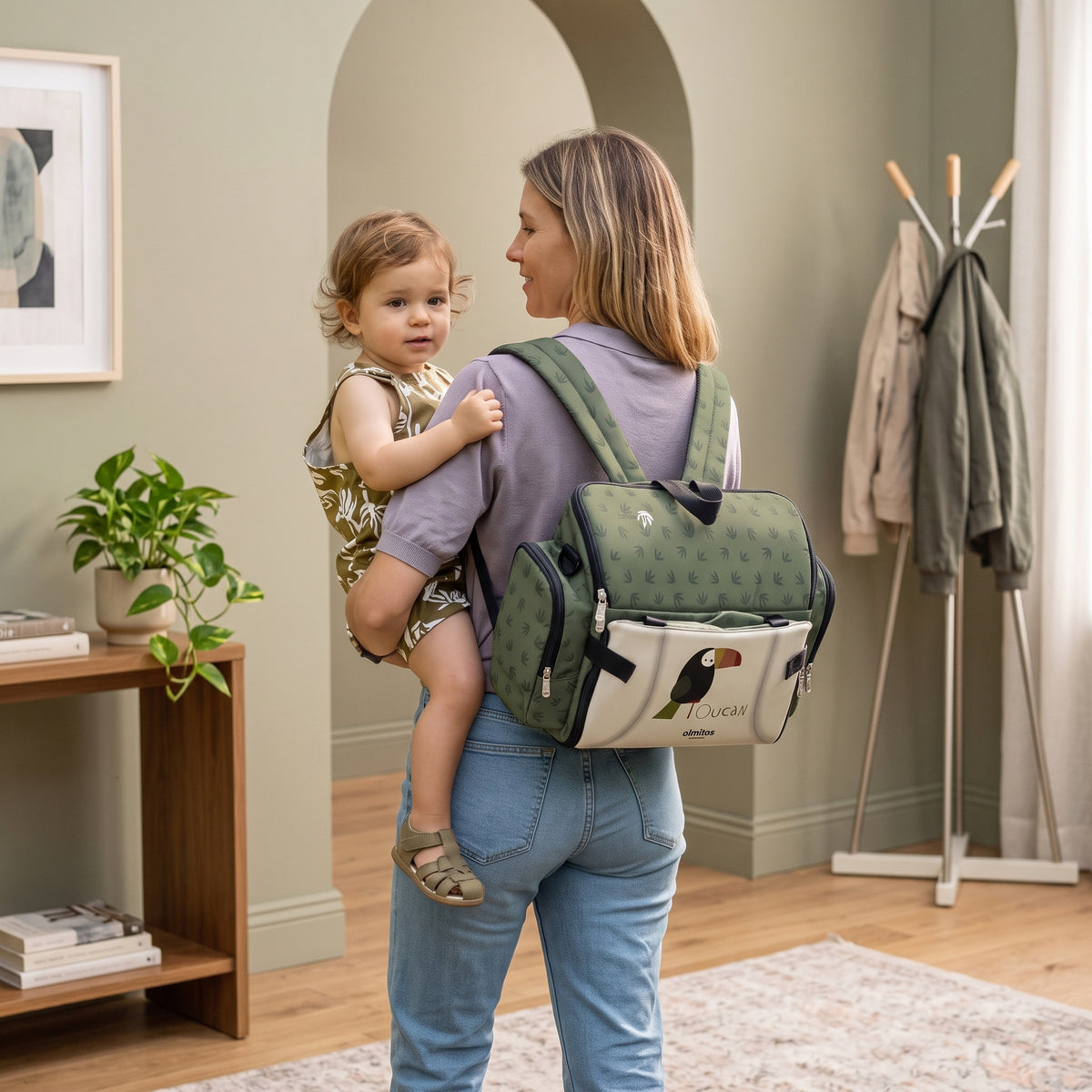 Trona Portátil Bebé 3 en 1: Asiento, mochila y bandolera de Olmitos