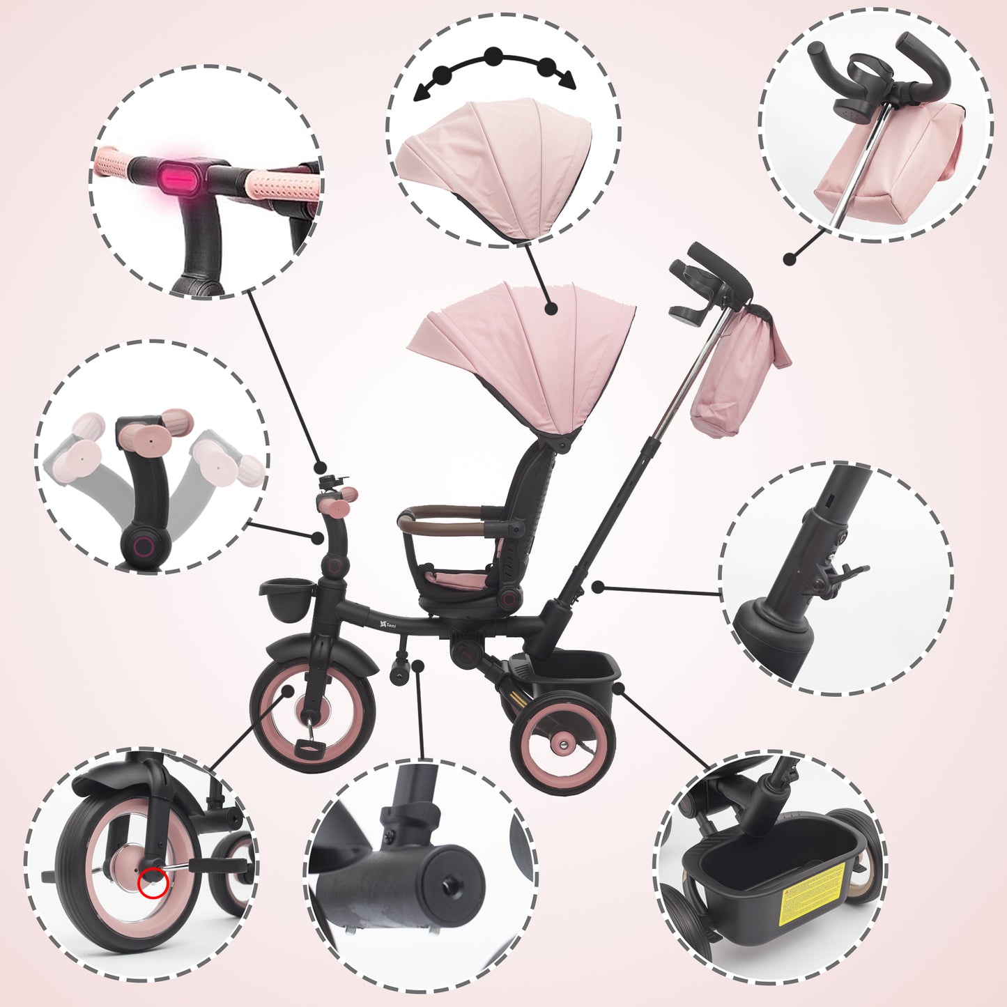 Triciclo Evolutivo Bebé SAMI Plegable de Twinly