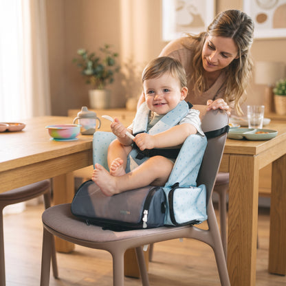 Trona Portátil Bebé 3 en 1: Asiento, mochila y bandolera de Olmitos