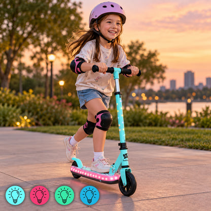 Patinete Infantil con Luces, Plegable, 2 Ruedas, 3 a 8 Años GLOWY de Twinly