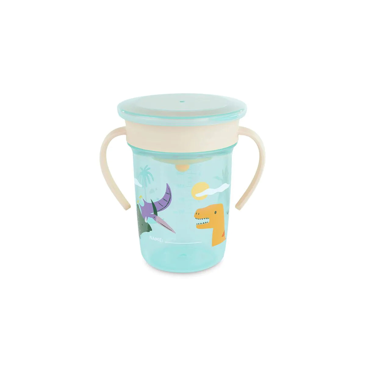 Vaso de aprendizaje Sippy Cup 360 Jurassic Miniland