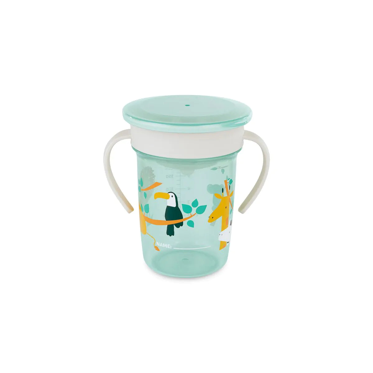 Vaso de aprendizaje Sippy Cup 360 Jungle Miniland
