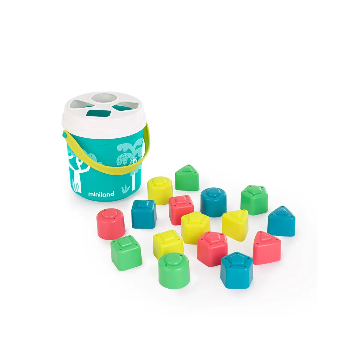 Encajables para bebés de color turquesa Miniland