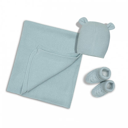 Conjunto de presente Interbaby xale, chapéu e botinhas
