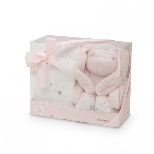 Set Manta y Peluche Conejito de Interbaby