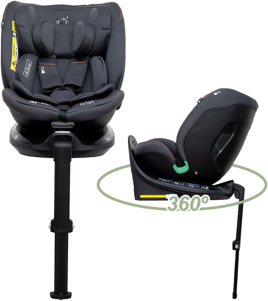 Cadeirinha de carro Olmitos ARLET i-Size, cadeirinha evolutiva 360° de 40 a 150 cm