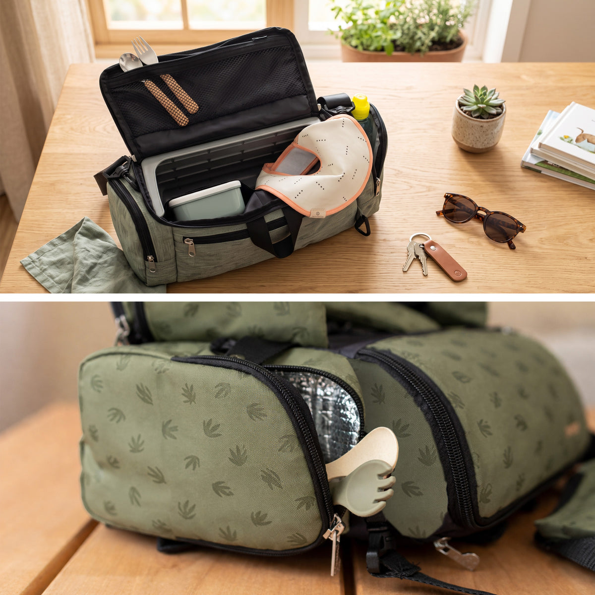 Trona Portátil Bebé 3 en 1: Asiento, mochila y bandolera de Olmitos