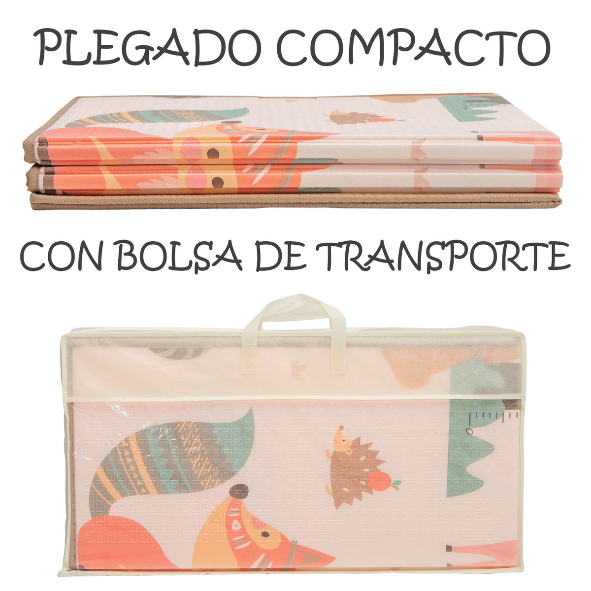 Alfombra de juegos plegable para bebé de Olmitos