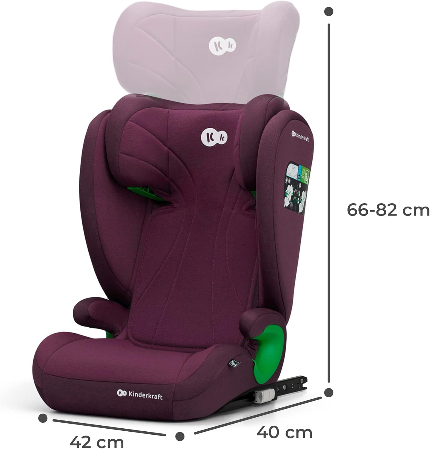 Silla de Auto JUNIOR FIX 2 Grupo 2/3 de Kinderkraft