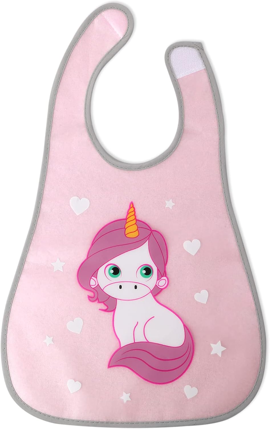 Babador impermeável Kiokids Unicorn Terry