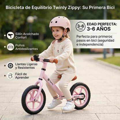 Bicicleta de Equilibrio Infantil sin pedales Zippy de Twinly