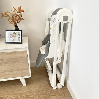 Cadeira alta multifuncional 3 em 1 Twinly Movity Pro com balanço e cadeira de balanço