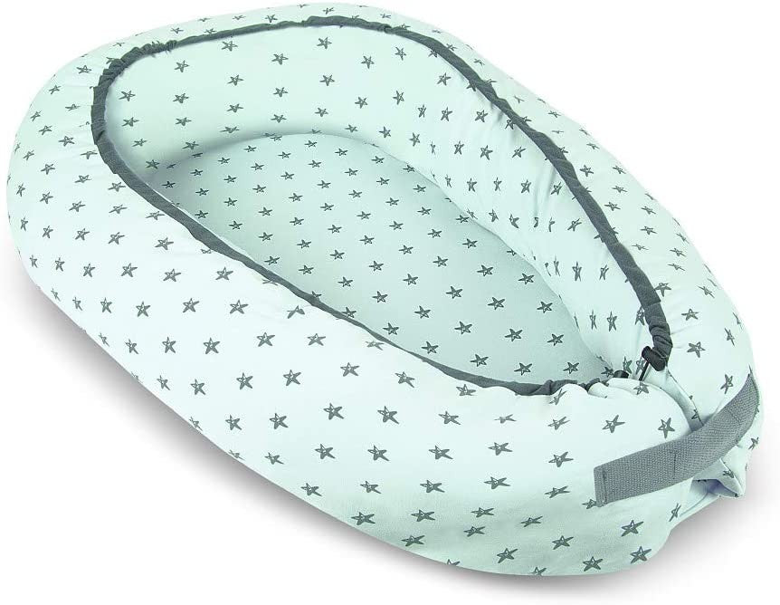 Almofada de ninho co-leito anti-capotamento Interbaby Stars 