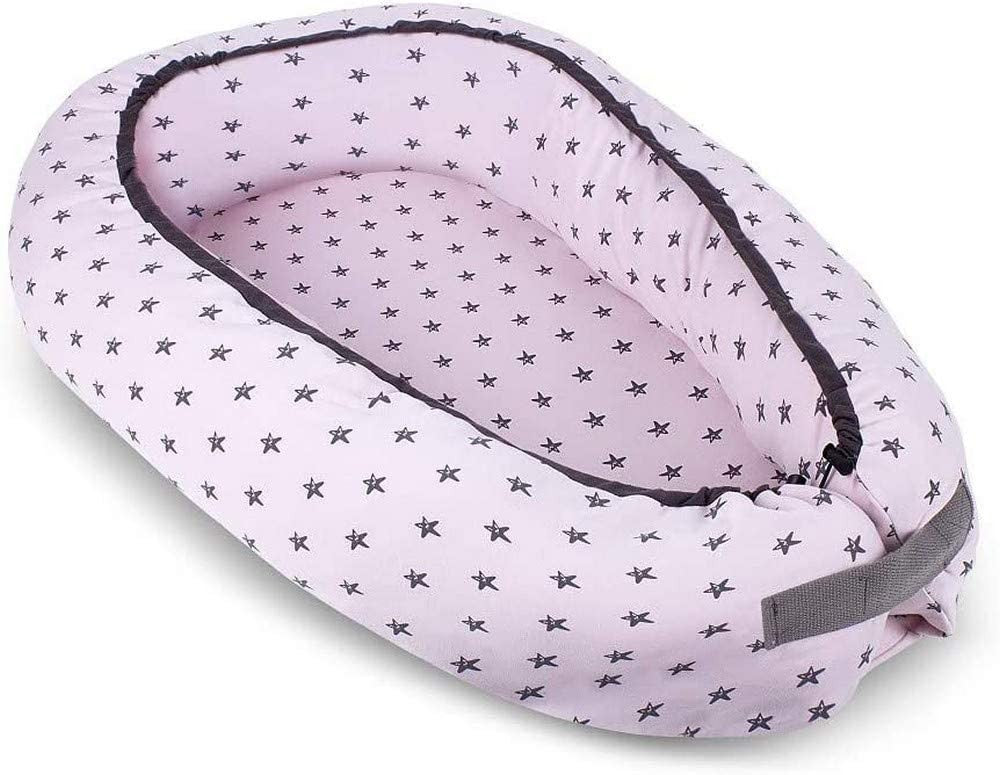 Almofada de ninho co-leito anti-capotamento Interbaby Stars 