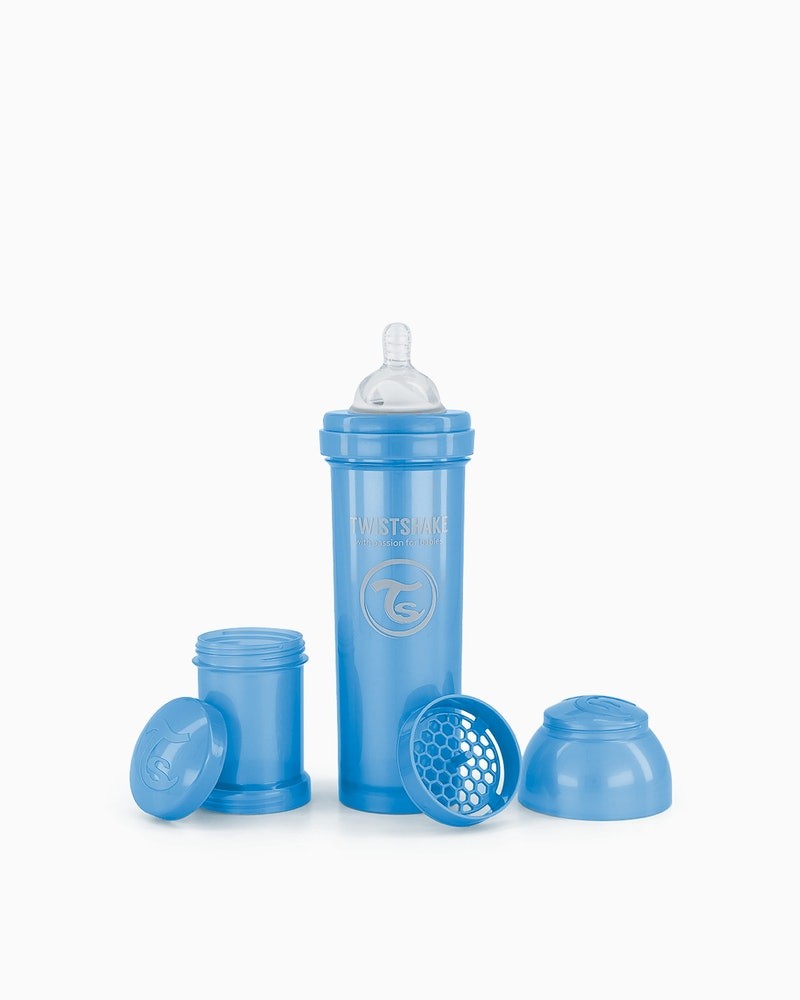 Tudo em um frasco anticólica 330ml da Twistshake
