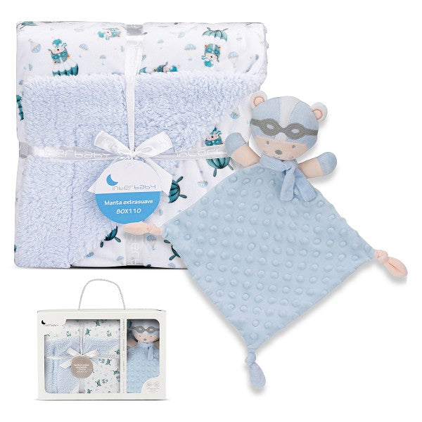 Manta Borreguillo + Dou Dou Oso Paracaidista de Interbaby