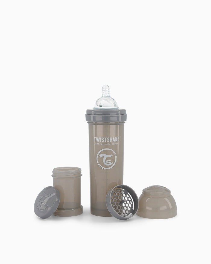 Tudo em um frasco anticólica 330ml da Twistshake