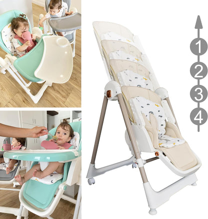Cadeira alta multifuncional 3 em 1 Twinly Movity Pro com balanço e cadeira de balanço