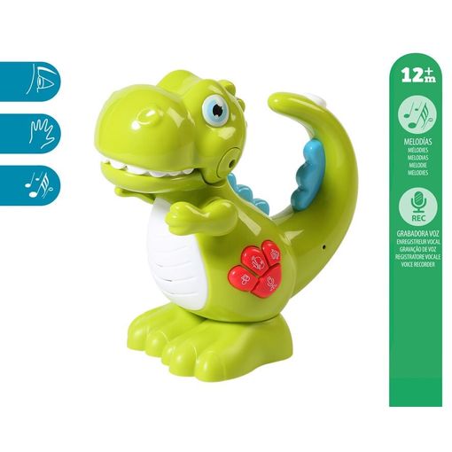 Brinquedo gravador de dinossauro interativo Kiokids