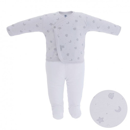 Cambrass Teddy 2 peças pijama longo cruzado