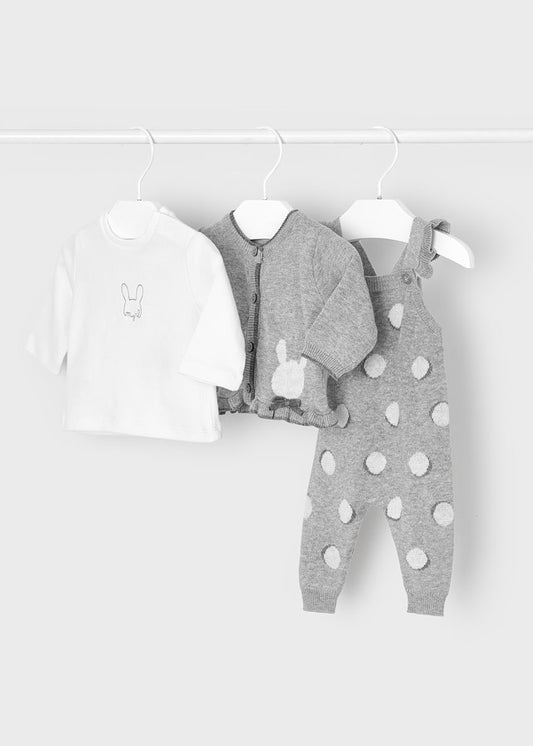 Conjunto de babadores em tricô Mayoral ECOFRIENDS 2634 