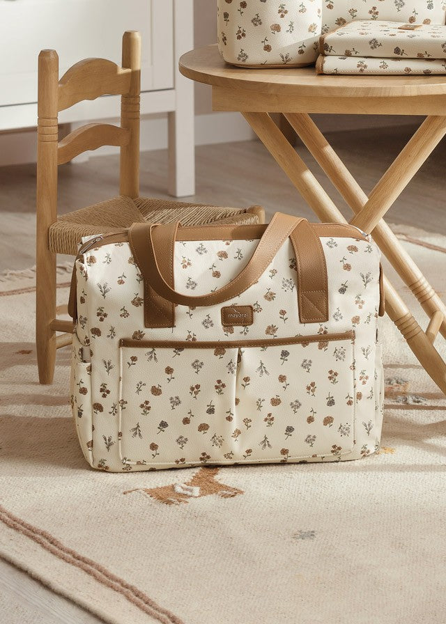 Bolsa maternidade com cesta estampada Mayoral 