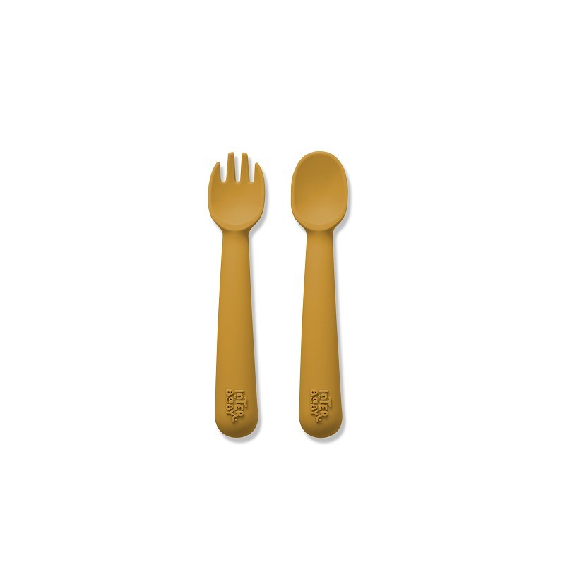 Colher e Garfo de Silicone Inerbaby