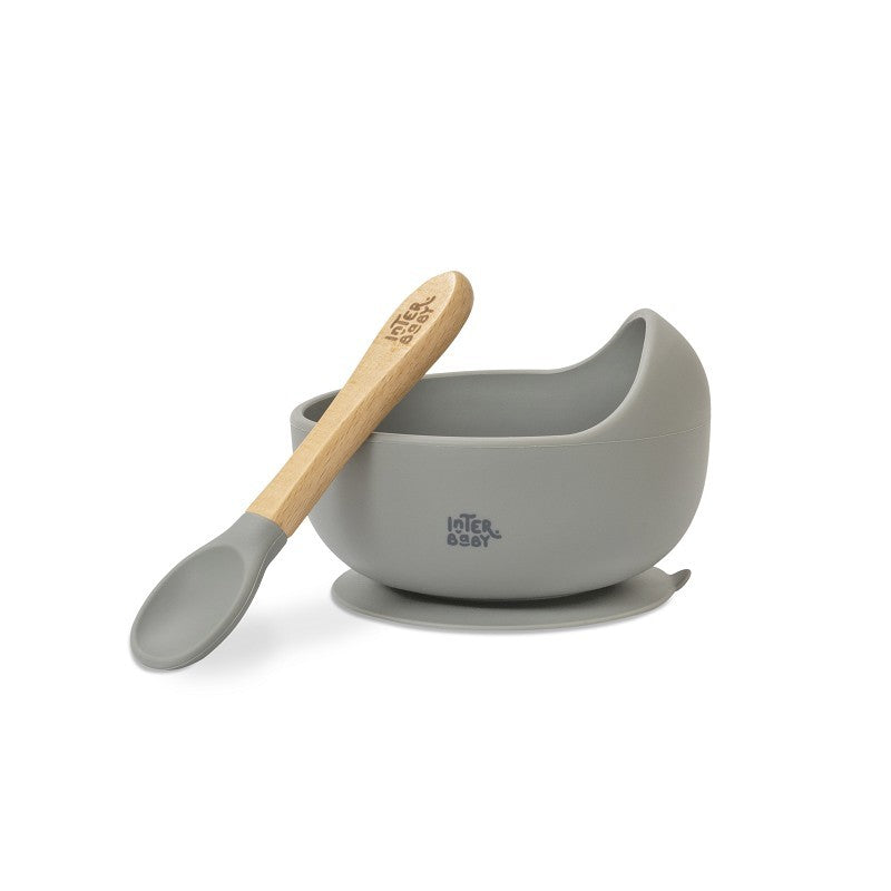 Tigela de Silicone Interbaby com Ventosa + Colher
