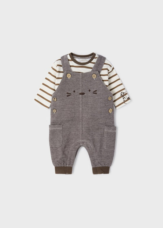 Conjunto de macacão de pelúcia animal Mayoral Ecofriends 