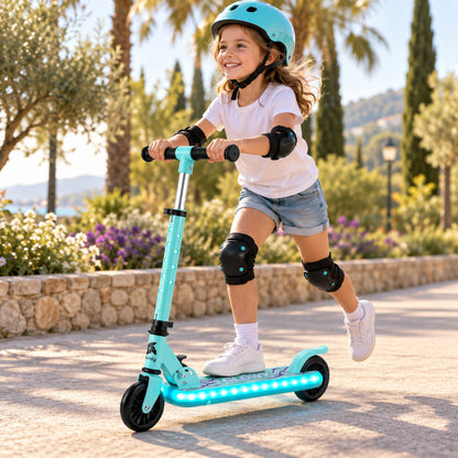 Patinete Infantil con Luces, Plegable, 2 Ruedas, 3 a 8 Años GLOWY de Twinly