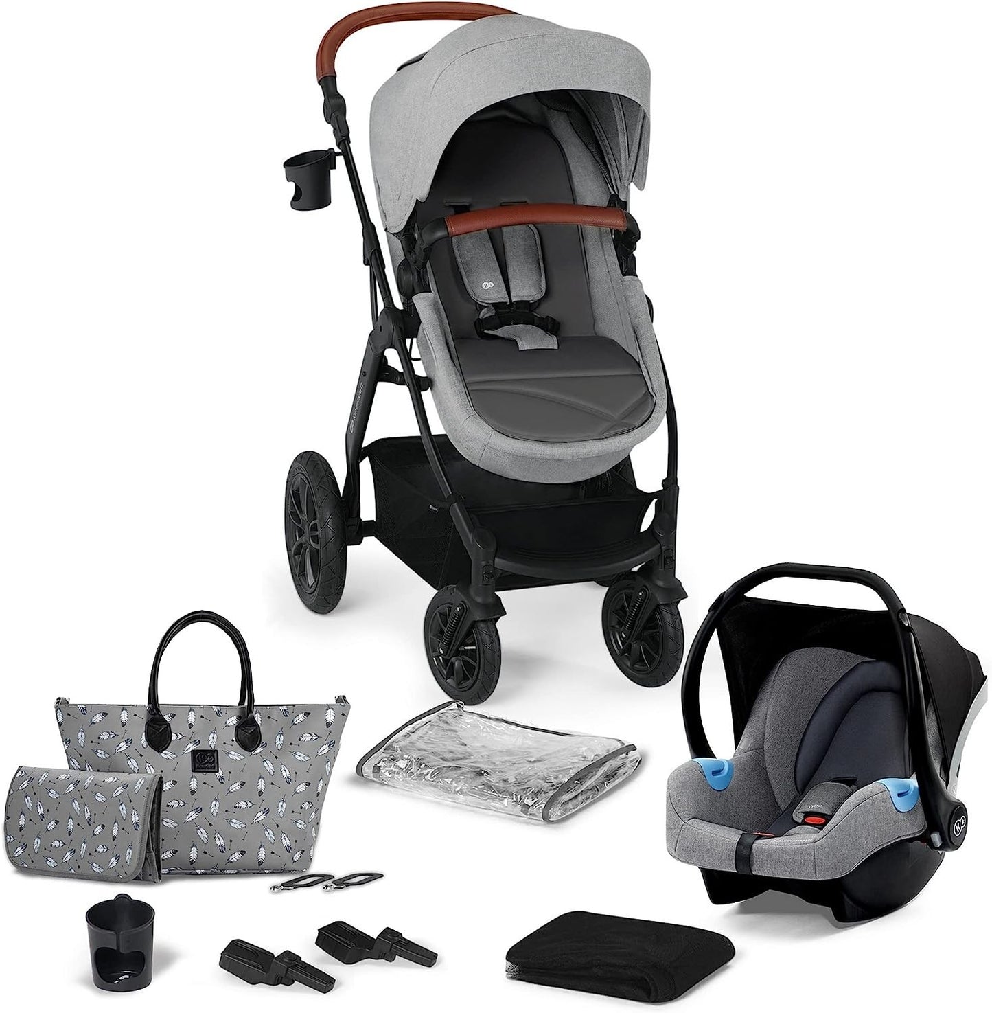 Carrinho de bebê 3 em 1 Kinderkraft XMOOV 2023 