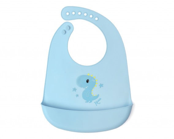 Babador de silicone macio Kiokids Bunny/Dino