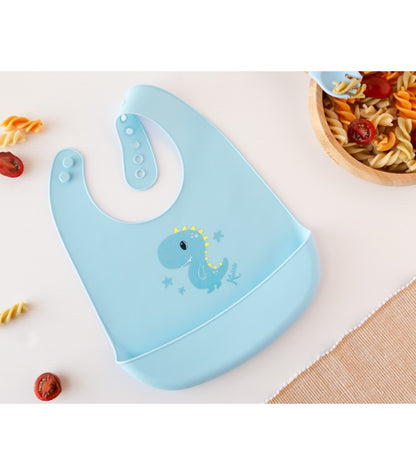 Babador de silicone macio Kiokids Bunny/Dino