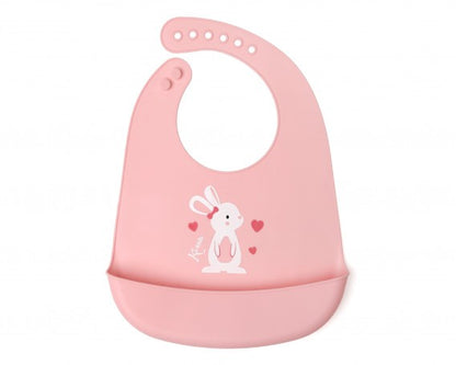 Babador de silicone macio Kiokids Bunny/Dino