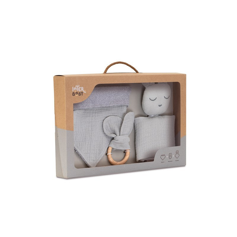 Conjunto Dou dou + bandana + mordedor Interbaby Bear