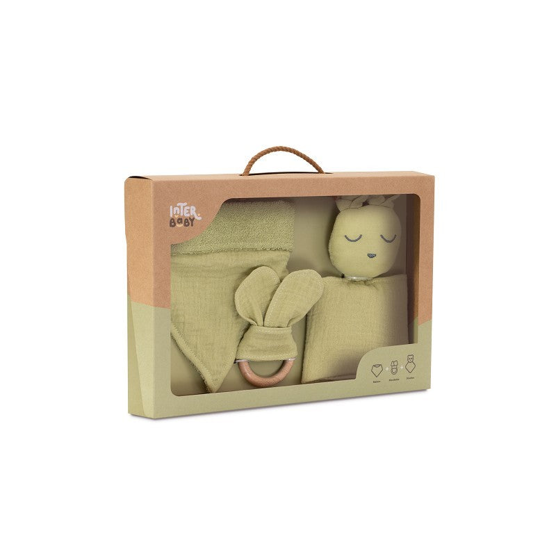 Conjunto Dou dou + bandana + mordedor Interbaby Bear