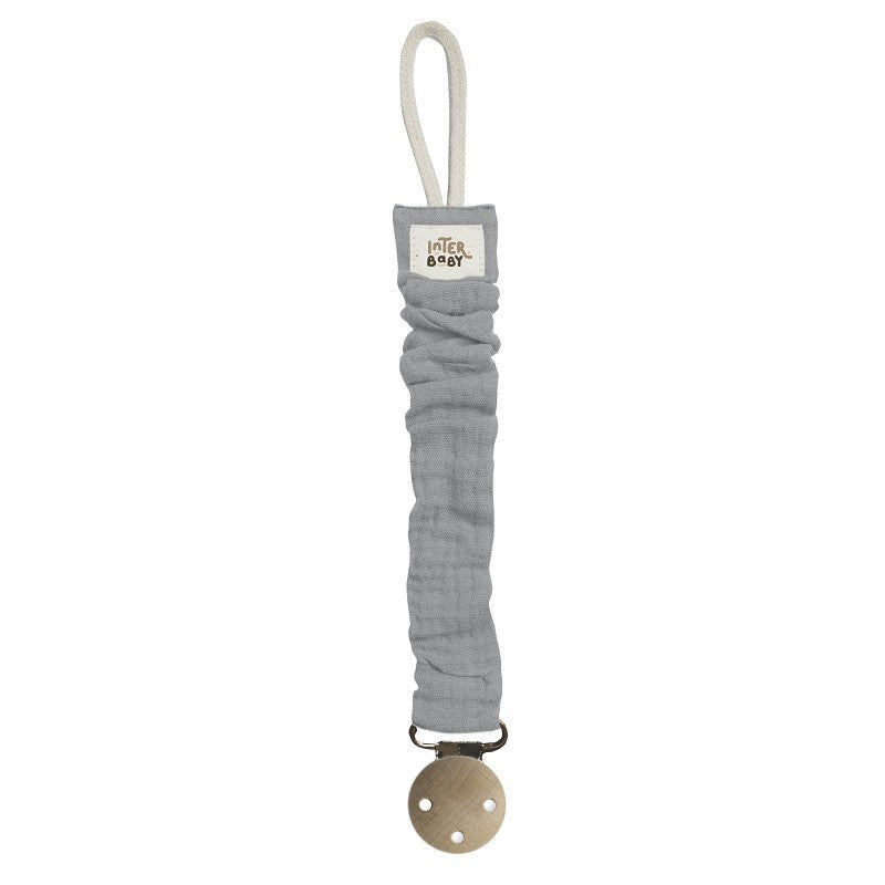Tríptico de berço Girafa 100% algodão + prendedor de chupeta da Interbaby