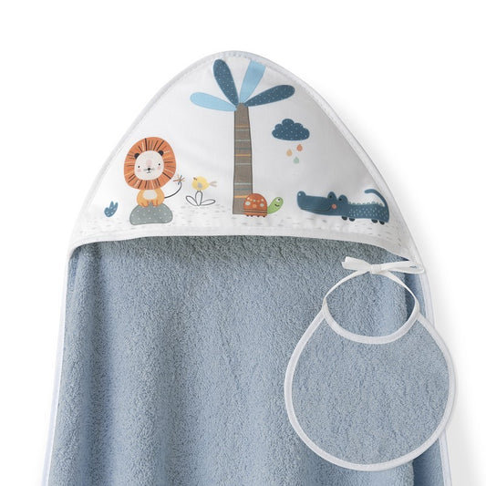 Interbaby Capa de banho + babador Lion Palm