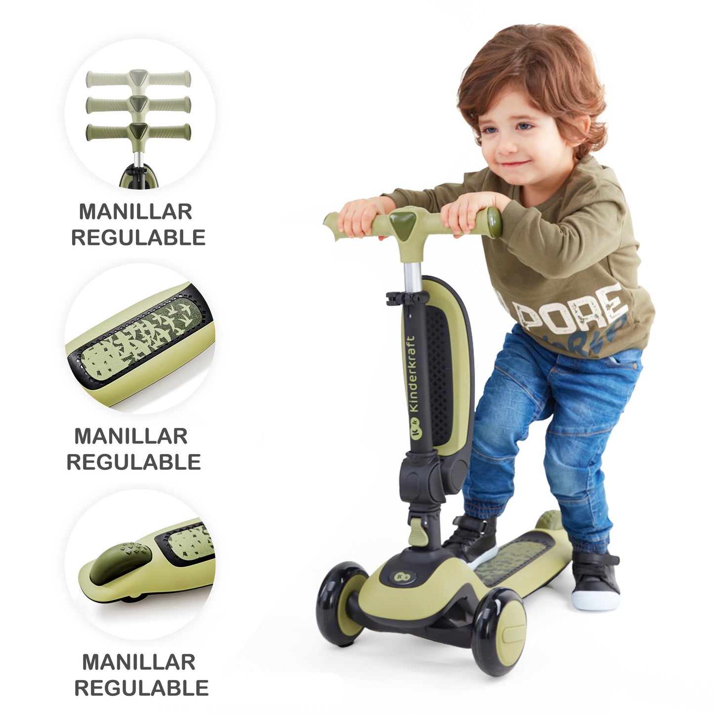 Bicicleta de equilibrio y patinete de tres ruedas HALLEY de Kinderkraft (Chollomania)