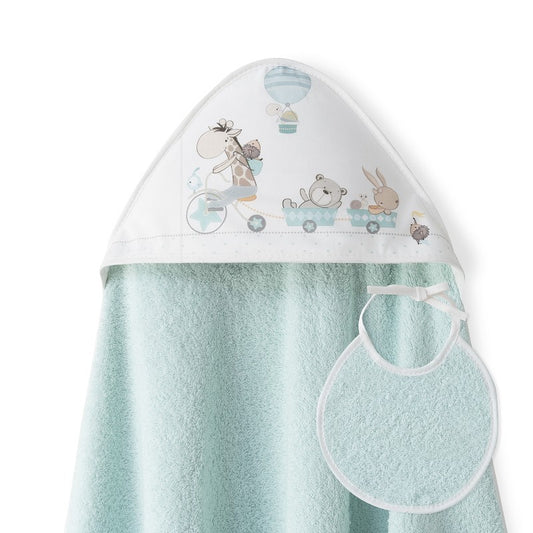 Capa de banho e babador Interbaby Giraffe
