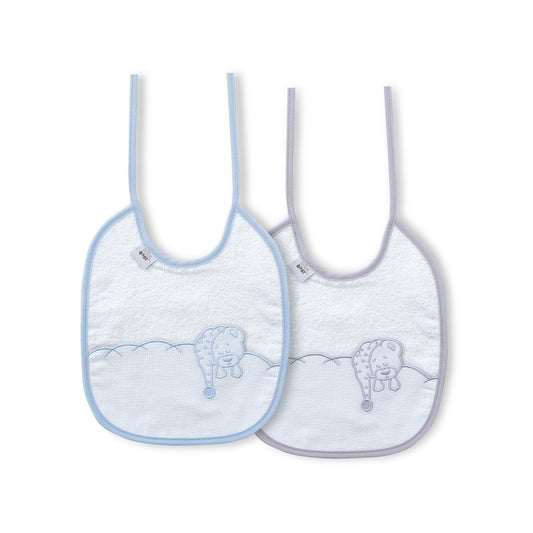 Pacote de 2 babadores Sleepy Bear da Interbaby