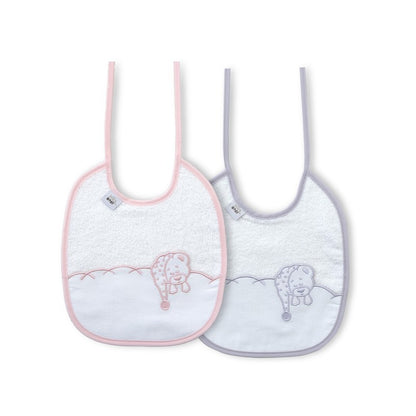 Pacote de 2 babadores Sleepy Bear da Interbaby