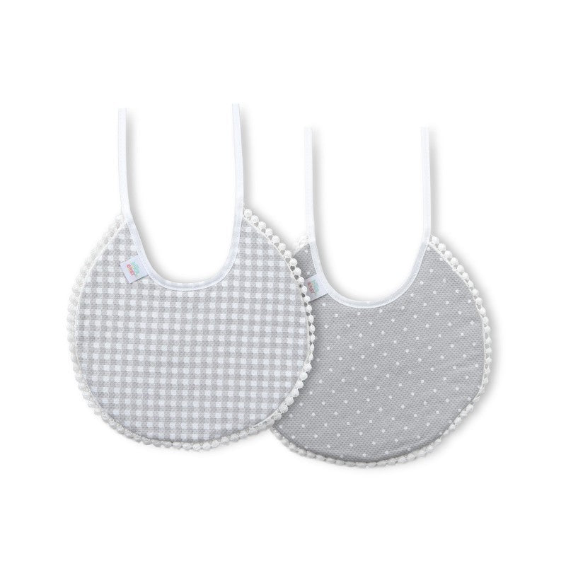 Pack 2 baberos vichy/lunares de Interbaby