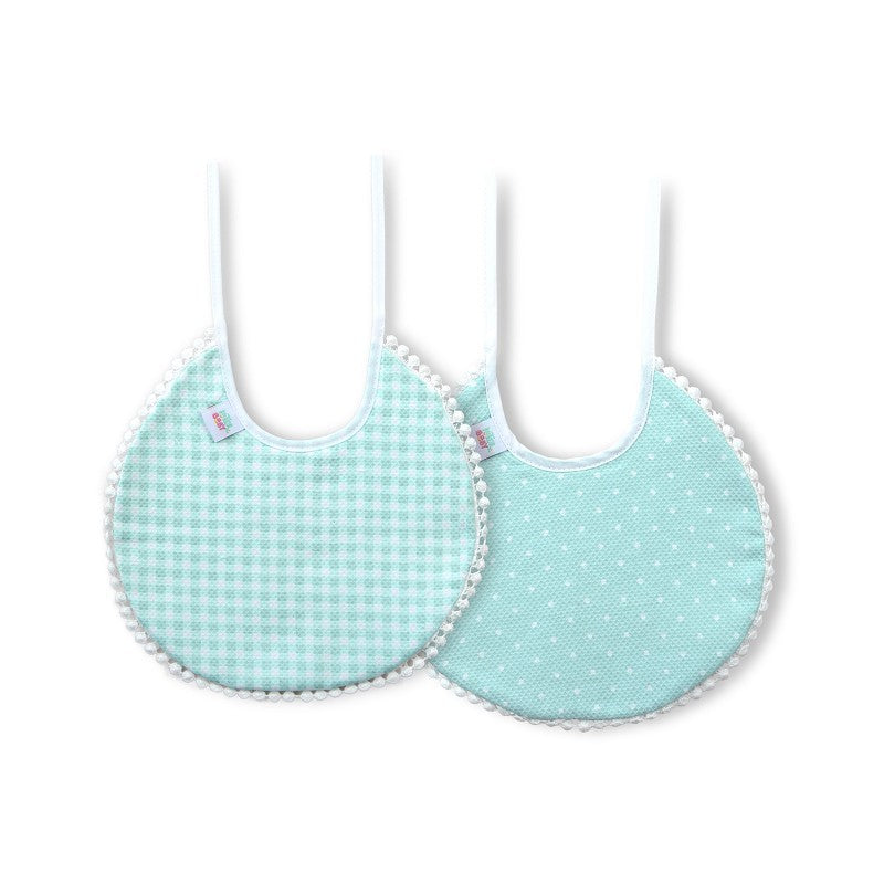 Pack 2 baberos vichy/lunares de Interbaby
