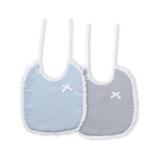 Pacote de 2 babadores com laço Interbaby