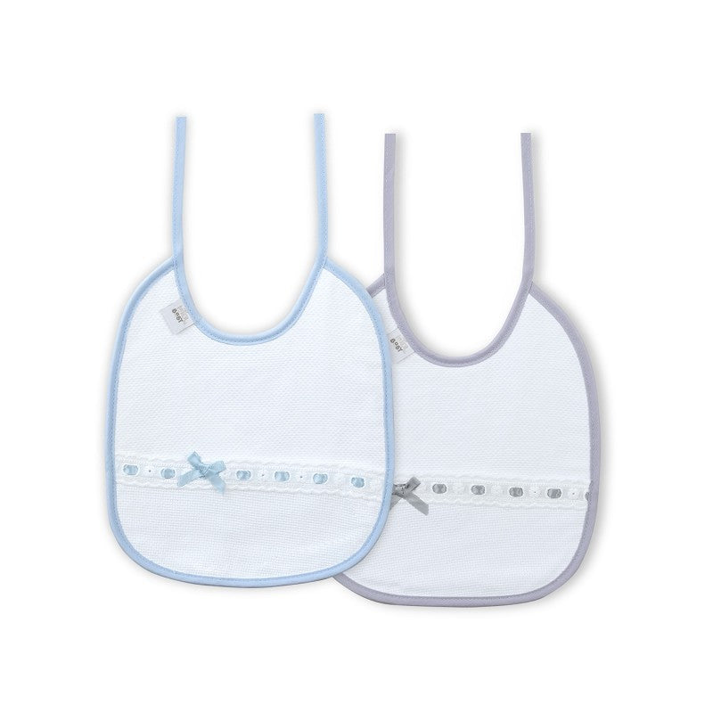 Pacote de 2 babadores com laço de fita Interbaby
